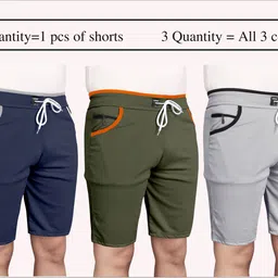 wereko Solid Men Silver Regular Shorts-picture-12