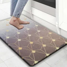 luxe home international Gradation Geometric Microfibre 30x18 Inches Anti Skid Door Mat-picture-19