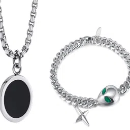 faizam collection Silver, Stainless Steel Sterling Silver, Titanium Silver chain and bracelet Sterling Silver, Titanium Plated Silver, Stainless Steel Chain-picture-12