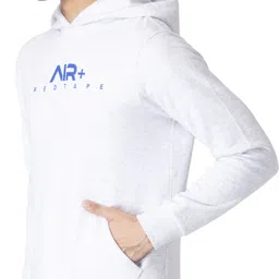 red tape Men Full Sleeve Graphic Print Hooded Sweatshirt image 2