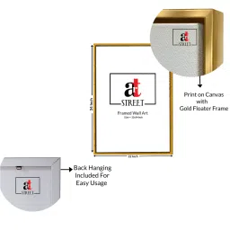 art street Flying Mood Bird Multicolour Engineered Wood Framed Canvas Wall Painting image 3