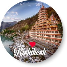 peacockride Love Rishikesh Fridge Magnet Pack of 1-picture-12