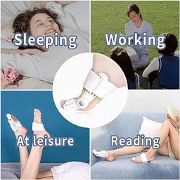 nirmatsaray 2pcs Plasti toe Corrector Thumb Support for Pain Relief Corrector for Men Women image 5