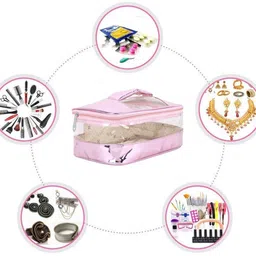 n a purse Women Pink Cosmetic Bag image 3