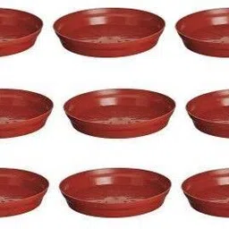 god of goods 8 Inches Wide Premium Quality Saucer Base Tray for Pots (Pack Of 9) Plant Container Set-picture-35