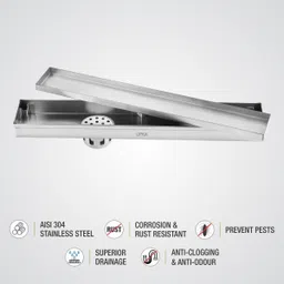 lipka Floor Stainless Steel Push Down Strainer image 4