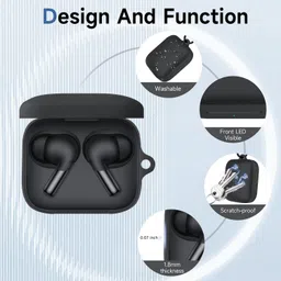 StyleOxx Silicone Press and Release Earbuds Case For Oneplus Buds 3 image 2