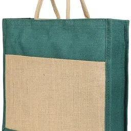 shibui Eco-Friendly Jute Tote Zip Bag for Grocery, shopping vegetables and multipurpose Grocery Bag image 2