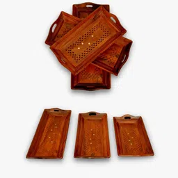 asha enchant decor Serving tray 3pcs Plate, Tray Serving Set-picture-28