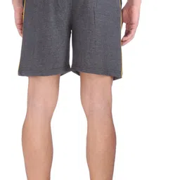 neo garments Solid Men Grey Regular Shorts image 3