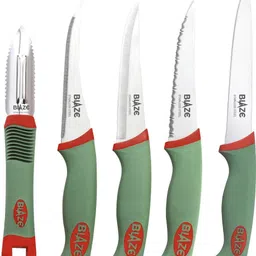 blaze 5 Pc Stainless Steel Knife Set SOFT TOUCH 5 PCS. SET (GH-223) image 2
