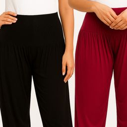 cozyplay Solid Viscose Women Harem Pants-picture-45