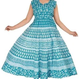 houseofcommon Women Fit and Flare Multicolor Maxi/Full Length Dress-picture-35