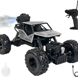 cannycubs Remote Control Metal Car for Kids with Mist Smoke Monster Truck Rock Crawler-picture-11
