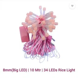 shazam 34 LEDs 10 m Pink Steady Bulb Rice Lights-picture-11