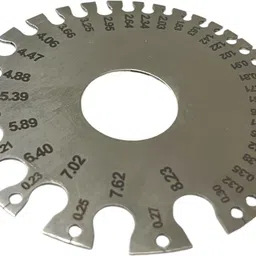 adawat Round Thickness Stainless Steel Wire Gauge Diameter for Measuring Wire Diameter Marking Gauge image 5