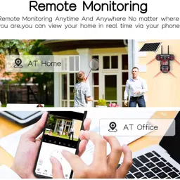 Okxmz Solar-Powered CCTV with Triple-Lens 12MP Imaging, 355° Pan and 90° Tilt Security Camera image 3