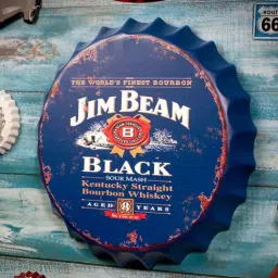 eazywagon Blue Metal Jim Beam Wall Decor-picture-17