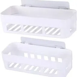 shrey Self Adhesive Wall Hanging BATHROOM floating Shelf (pack of 1) 1.892 Regular Organizer-picture-17