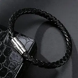 yellow chimes Leather Rhodium Bracelet-picture-19