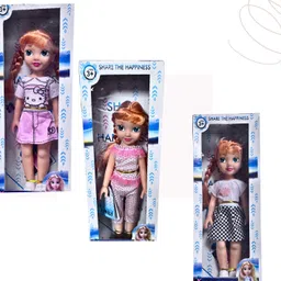 vaniha Emily Baby Doll, Sparkling Look with Blonde Hair, Brown Eyes image 5