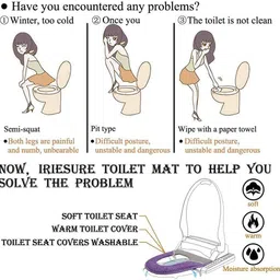 fivanio Cotton Toilet Seat Cover image 4