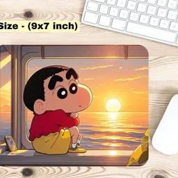 IMPRESSSO Cute Sinchan Mousepad Non Slip Base Mousepad image 2