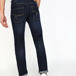 flying machine Men Tapered Fit Mid Rise Blue Jeans image 4