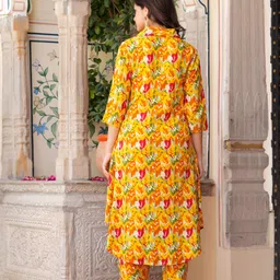 charvi creation Women Viscose Rayon Kurta Pant Set image 2