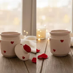 shiv kraft Ceramic Pickle Jar - 200 ml image 2