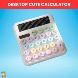 clairbell Desktop Cute Calculator, 12-Digit Large Display With Aesthetic Candy ColorI37 Desktop Cute Calculator, 12-Digit Large Display With Aesthetic Candy ColorQ37 Basic Calculator-picture-26