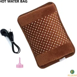 fluent Electric Hot Water Bag with Auto Power Cut-Off for pain relief Warm Bag Electrical 1 L Hot Water Bag image 1