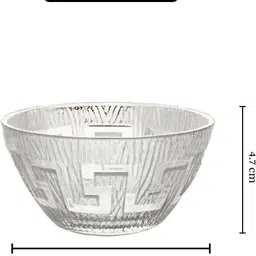 ayutas Glass Vegetable Bowl Exquisite Bowl, Multipurpose Bowls For Ice Cream, Dessert, Dry Fruits & Cereals Disposable image 2