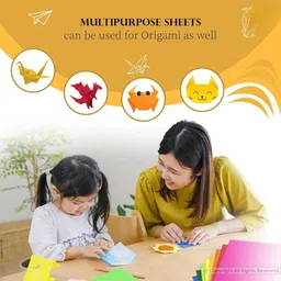 artistery A4 Size Premium Coloured Sheets for Art & Craft Projects 20pcs,200 GSM image 4