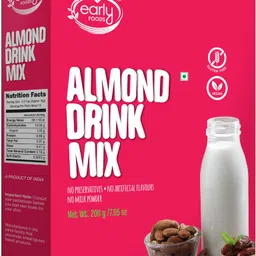 early foods Badam & Date Drink Mix 200g Unflavored Powder (200 g)-picture-17