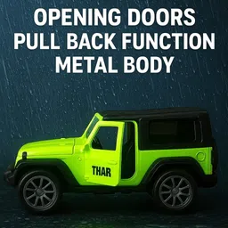 hry PATEL BROTHER'S HEAVY DUTY MATEL THAR DIE CAST CAR 4x4 image 3