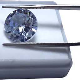 mahadevdepstore Loose 7 Ratti white American Diamond / cubic zirconia Stone Certified Stone Cubic Zirconia Ring image 2