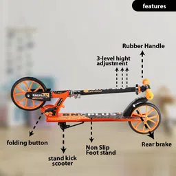 speedfox Kids Scooter For Boys and Girls bc plus orange 1001 image 4