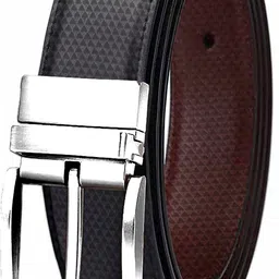 provogue Men Formal, Casual, Party Black, Brown Artificial Leather Reversible Belt image 1