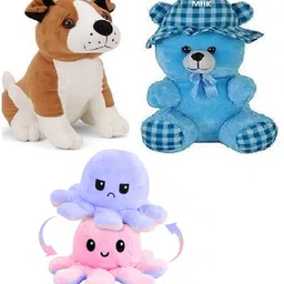 mhk combo of 3 stuff toys for your kids347 - 18 cm image 1
