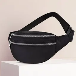NEW PEARLAS Beautyful Unisex Multi Utility Bag/Waist Pack for Travelling, Hiking, Running WAISTBAG BLACK 01-image-23