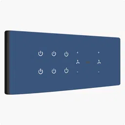 iotics Smart Touch Switch for 6 Lights & 2 Fan, Remote, Mobile App, Alexa & Google Home Smart Switch image 1