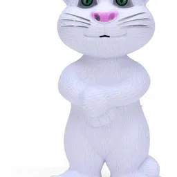 Intelligent Touch Musical Recording white Talking Tom Cat (White)-image-1