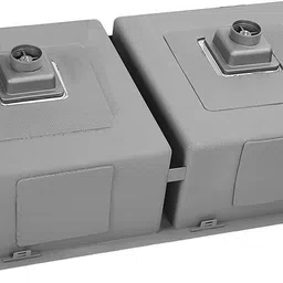 messina Handmade Kitchen Sink 45 X 20 X 10 Double Bowl Sound Proof Matt Finish Stainless steel Matt Finish_A167 Vessel Sink image 2