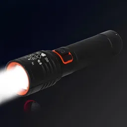 aubade M035 (ZOOMABLE METAL LED TORCH) 5 Modes Flashlight, Super Bright 25W LED Light Torch-picture-15
