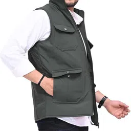 pankhu Men Solid Casual Jacket image 4