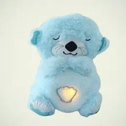 Teddy with bear Musical and Light Sleeping Toy for Babies and Kids_W29 - 5 cm-image-27