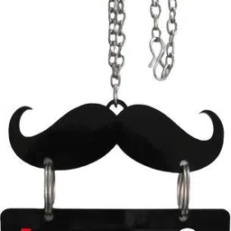 chanda creations 3D Acrylic Car Hanging Tyagi in hindi with Hookah Both Side Car Hanging Ornament image 1