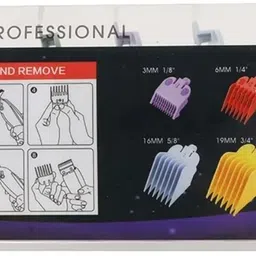 stelwo Professional 8 pcs hair clipper / trimmer attachments - guide combs image 5