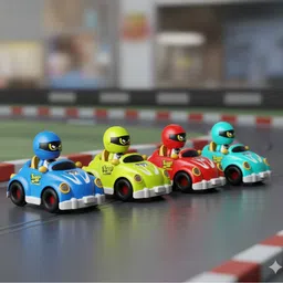 zenobeam RC Battle Bumper Car Toy for Children, Remote Control, Set of 2 image 4